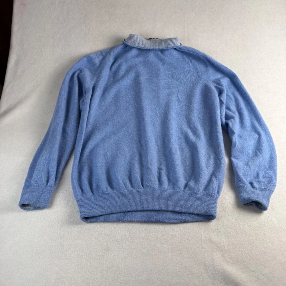 Clubhouse Collection Masters Blue Golf Sweater Men's XL Made in Italy